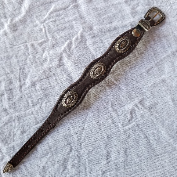 Leather & Silver Bracelet - Picture 3 of 3